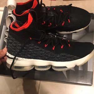 Nike Lebron XV Color: Black/Black-Sail